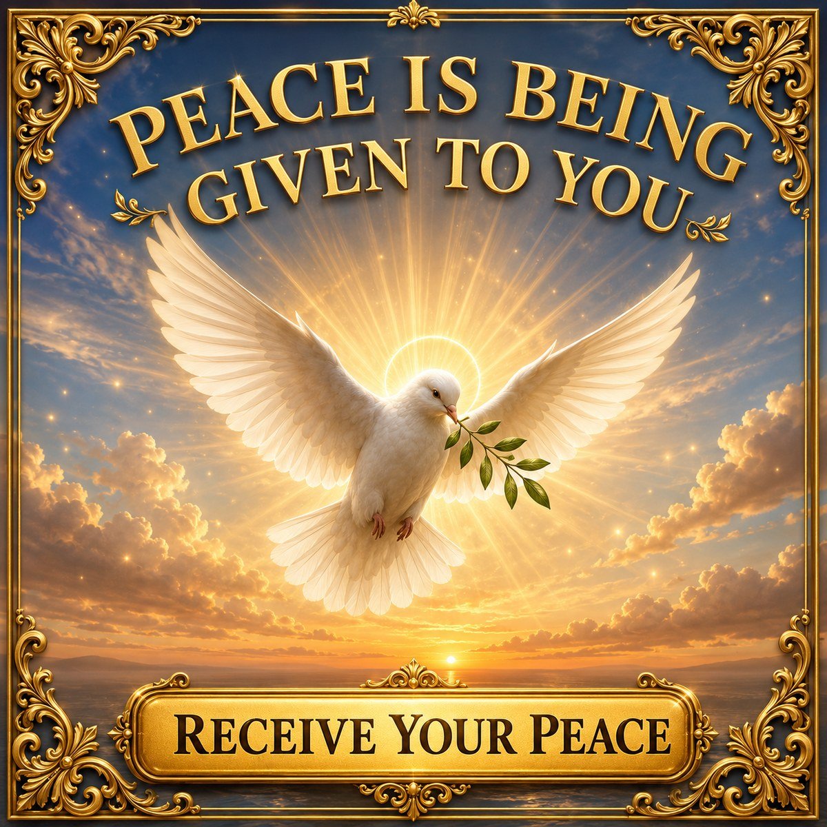 PEACE IS BEING GIVEN TO YOU